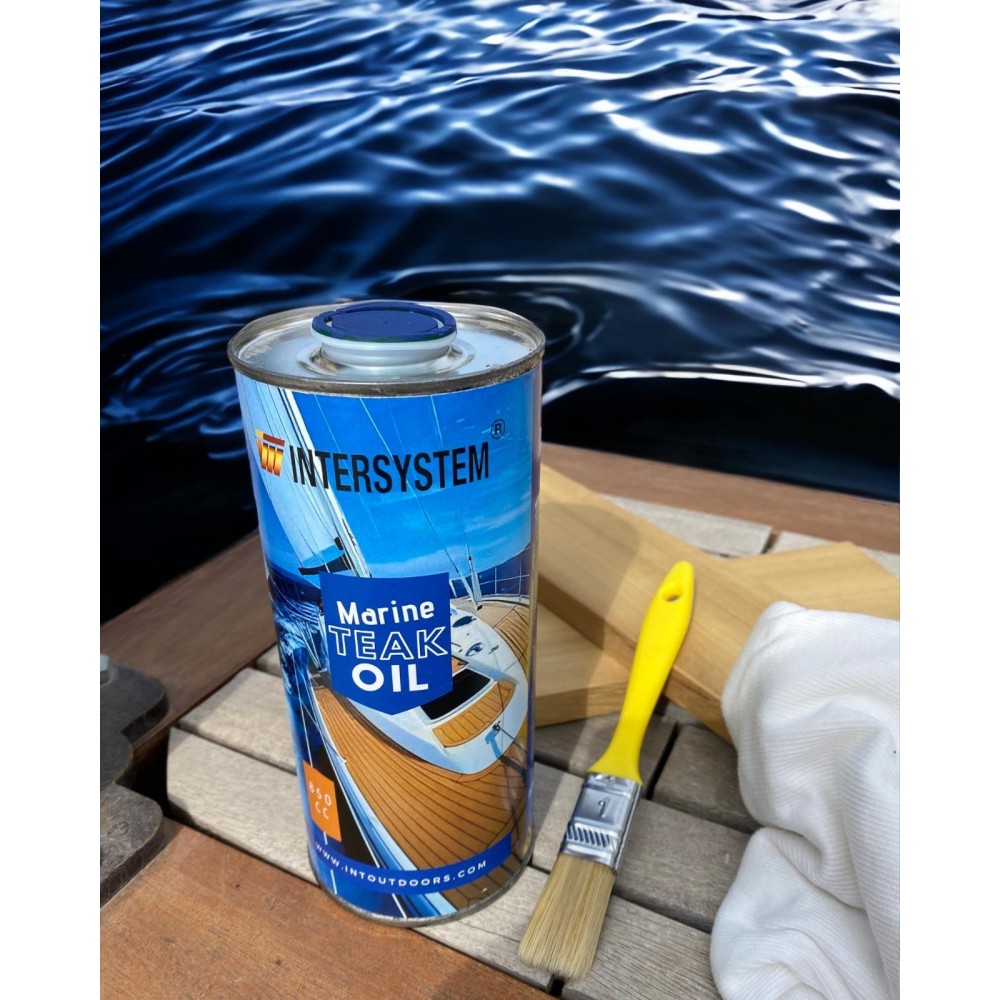 Marine Teak Oil, Teknelerinizin Koruyucusu, Tik Yağı, IROKO Yağı, Ahşap, Tekne, Güverte, Deck, Mobilya Bakım 850cc 