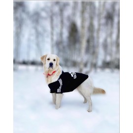 Adidog Black Hoodie Kapşonlu Sweatshirt, Orta ve Büyük Irklar İçin