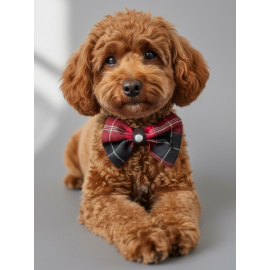 Aristokrat Ekose Silver Köpek Papyonu Tasma Yılbaşı 