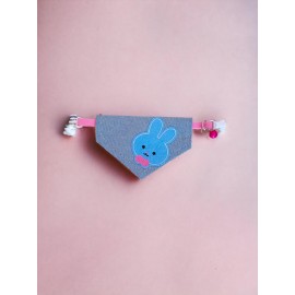 Blue Bunny Kedi Bandana, Fular, Kedi Kıyafeti Kedi Elbisesi, Kedi Tasması