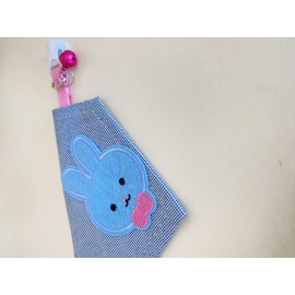 Blue Bunny Kedi Bandana, Fular, Kedi Kıyafeti Kedi Elbisesi, Kedi Tasması