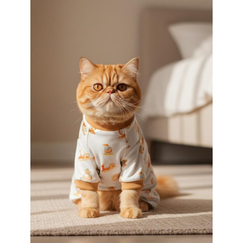 Bejjy Pamuklu Kedi Tulum Pijama
