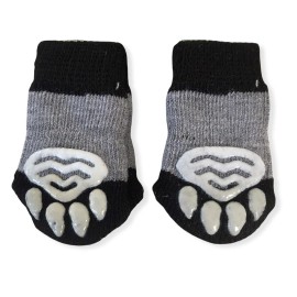 Black Grey Hearts Köpek Çorabı