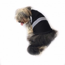 Black White Checker Atlet Köpek Kıyafeti  Köpek Elbisesi