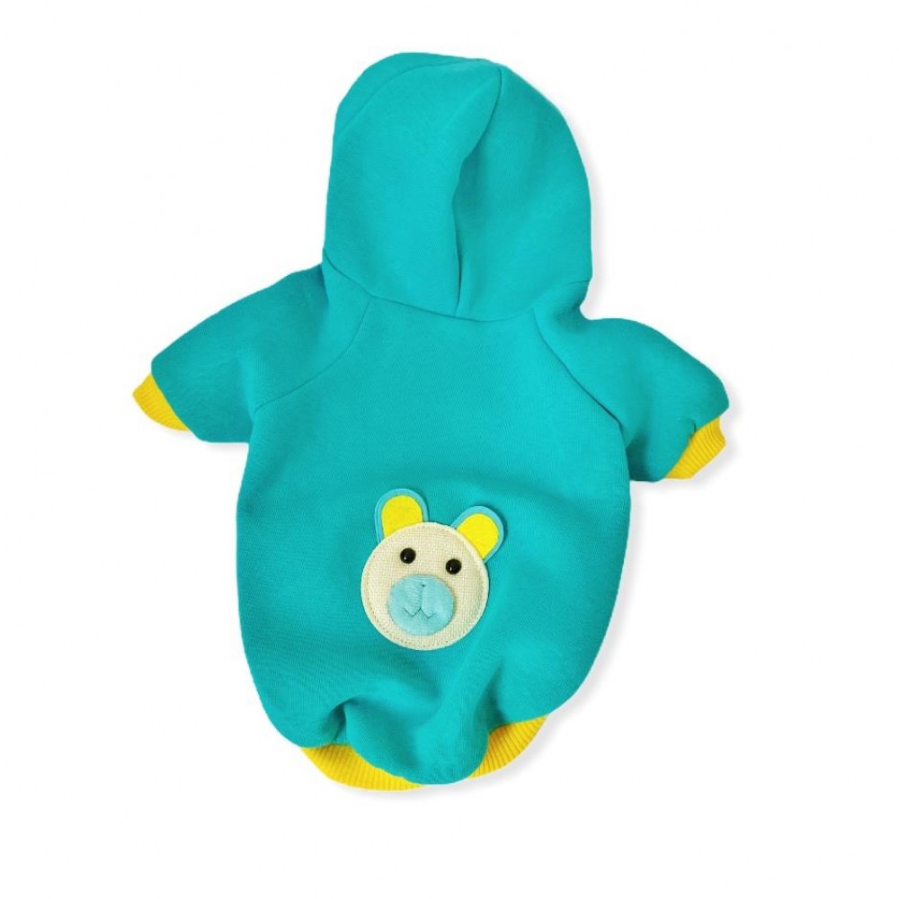 Blue Bear Kapşonlu Sweatshirt Kedi Süeteri Kedi Kıyafeti