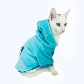 Blue Bear Sweatshirt Kedi Süeteri Kedi Kıyafeti 