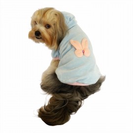 Blue Pink Bunny Kapşonlu Sweat by Kemique Köpek Kazağı