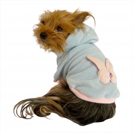 Blue Pink Bunny Kapşonlu Sweat by Kemique Köpek Kazağı