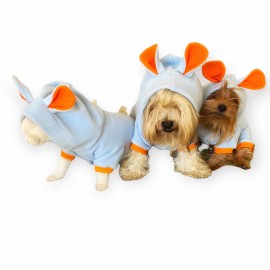 Bon Bunny Blue Kulaklı Köpek Tulumu Kıyafeti