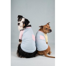 Bubbles Pastel  Orta ve Büyük Irk Köpek Tişörtü | Yazlık Köpek Kıyafeti