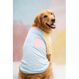 Bubbles Pastel  Orta ve Büyük Irk Köpek Tişörtü | Yazlık Köpek Kıyafeti