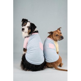 Bubbles Pastel  Orta ve Büyük Irk Köpek Tişörtü | Yazlık Köpek Kıyafeti