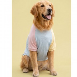 Bubbles Pastel  Orta ve Büyük Irk Köpek Tişörtü | Yazlık Köpek Kıyafeti