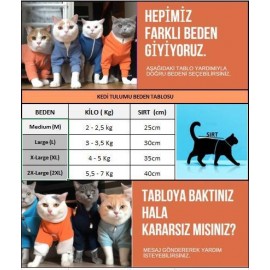 Leo Blue Kulaklı Kedi Tulumu Kedi Kıyafeti