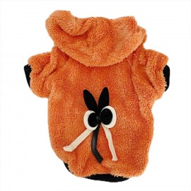 Orange Black Bunny Kapşonlu Sweat by Kemique Köpek Kazağı 