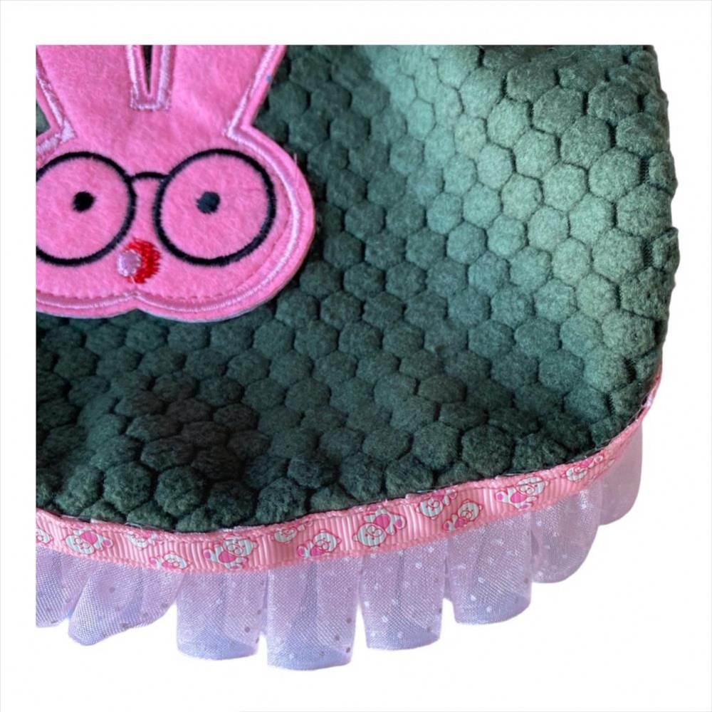 Bunny Pembe Dantelli Kapsonlu Sweatshirt Kedi Süeteri Kedi Kıyafeti