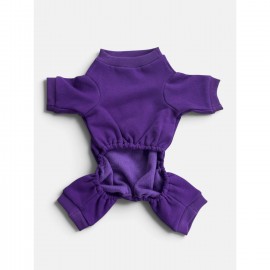 Butterfly Violet Köpek Tulumu | Mor Renk 3D Yumuşak Kelebek Aksesuarlı Penye Köpek Kıyafeti