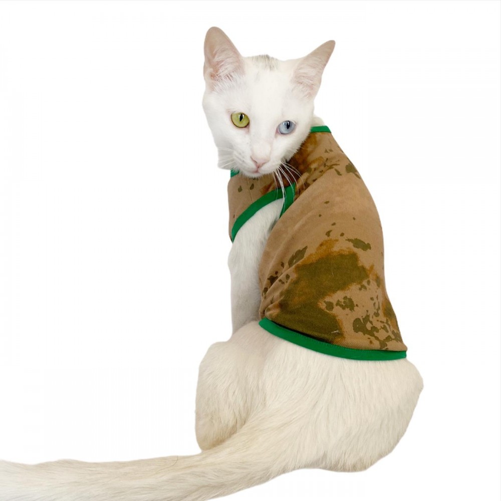 Camouflage Radar Atlet by Kemique Kedi Kıyafeti Kedi Elbise