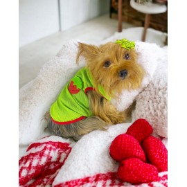 Pink Strawberry Atlet Köpek Kıyafeti  Köpek Elbisesi