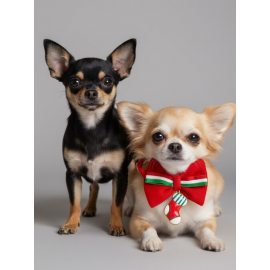 Çorap Xmass Küçük Irk Köpek Papyon Tasması | Kırmızı Fiyonk Boyun Aksesuarı | Noel Temalı Köpek Süsü