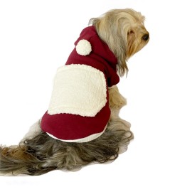 Cream Bordo Kapşonlu Sweat by Kemique Köpek Kazağı 