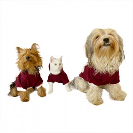 Cream Bordo Kapşonlu Sweat by Kemique Köpek Kazağı 