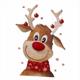 Cute Rudolph Kedi Tişörtü Noel