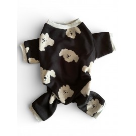 Doggy Doo Kedi Tulumu | Pamuklu Penye Kedi Kıyafeti | Küçük Irklar İçin | Tüy Dökülmesini Azaltır