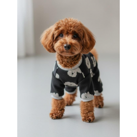 Doggy Köpek Tulumu | Pamuklu Penye Köpek Pijaması | Küçük Irklar İçin | Tüy Dökülmesini Azaltır