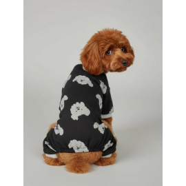 Doggy Köpek Tulumu | Pamuklu Penye Köpek Pijaması | Küçük Irklar İçin | Tüy Dökülmesini Azaltır