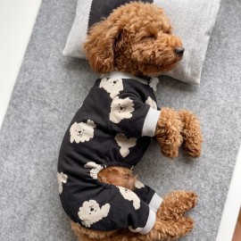 Doggy Köpek Uyku Takımı | Pamuklu Penye Köpek Tulumu ve Mini Yastık | Küçük Irklar İçin | Tüy Dökülmesini Azaltır