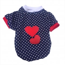 Dots Love Mom Dual Oval Yaka Tişört Kedi Kıyafeti Kedi Elbisesi, Anneler Günü