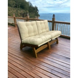 Comfort Sofa, İkili Dış Mekan Iroko Koltuk, Koltuk, Iroko