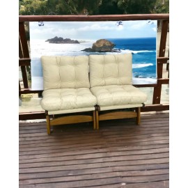 Comfort Sofa, İkili Dış Mekan Iroko Koltuk, Koltuk, Iroko