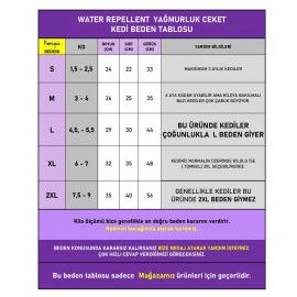 Surf Rain Kedi Yağmurluk Ceket