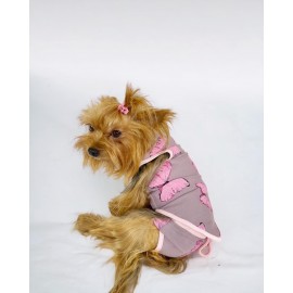 Pink Butterfly Tişört ve İç Çamaşırı Set Köpek Kıyafeti Köpek Kostümü