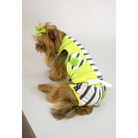 Lime Fuzz Tişört ve İç Çamaşırı Set Köpek Kıyafeti Köpek Kostümü