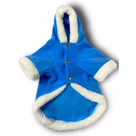 Blue Furry Kapşonlu Ceket Sweat by Kemique Köpek Kazağı 