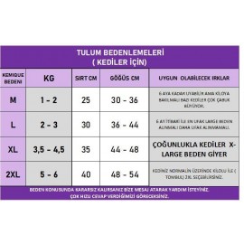 Teddy Blues Penye Kedi Tulumu | Ayıcık Desenli Kedi Pijaması | Küçük Irklar İçin