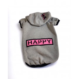 Happy Kapşonlu Sweatshirt Orta ve Büyük Irklar İçin