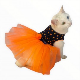 Hearty Tarty Orange Tütülü Kedi Elbisesi, Kıyafeti Tutu
