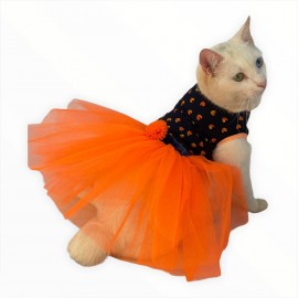 Hearty Tarty Orange Tütülü Kedi Elbisesi, Kıyafeti Tutu