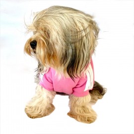 Pembe Adidog Kapşonlu Köpek Sweatshirt Köpek Kazağı