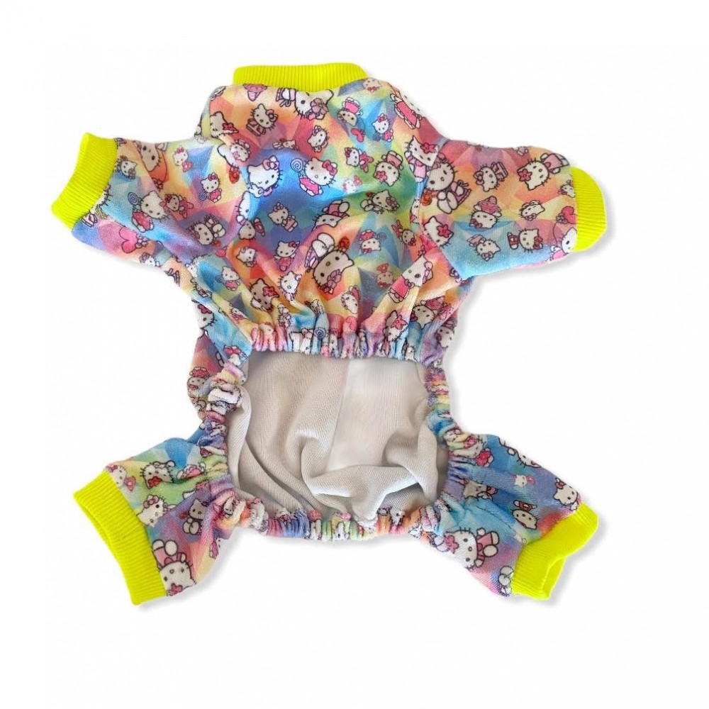 Sevimli Kedi Penye Tulum Köpek Tulumu Köpek Pijaması