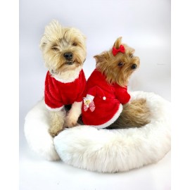 Kitty Santa Köpek Kazağı, Noel , Yılbaşı Elbisesi Kıyafeti