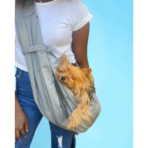 Köpek Taşıma Çantası Açık Gri Outdoor Su Tutmaz Kumaş