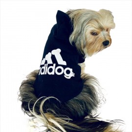 Koyu Lacivert Adidog Kapşonlu Duo Köpek Sweatshirt Köpek Kazağı