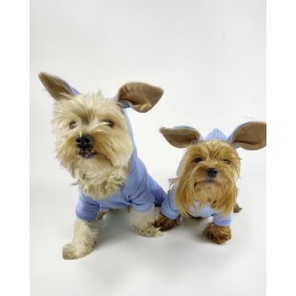 Leo Blue Kulaklı Köpek Tulumu Kıyafeti