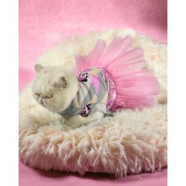 Pinky Minnie Polar Tütülü Kedi Elbisesi, Kıyafeti Tutu