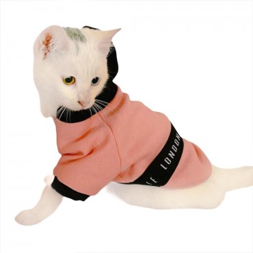 London Pineapple Kapsonlu Sweatshirt Kedi Süeteri Kedi Kıyafeti